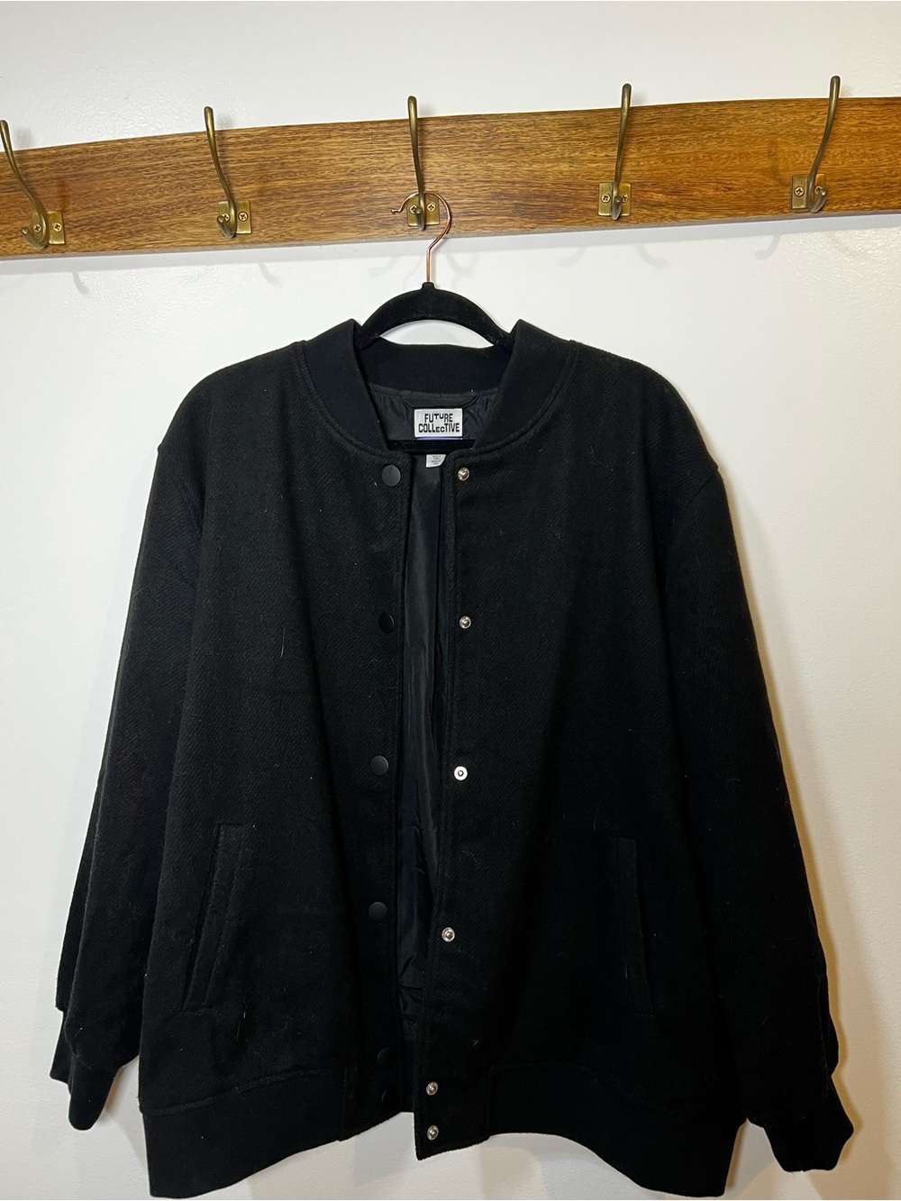 Future Collective- Kahlana Rarfield Brown - Black Bomber Jacket
